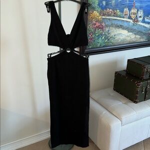 Knit Swim Coverup with Ring Detail